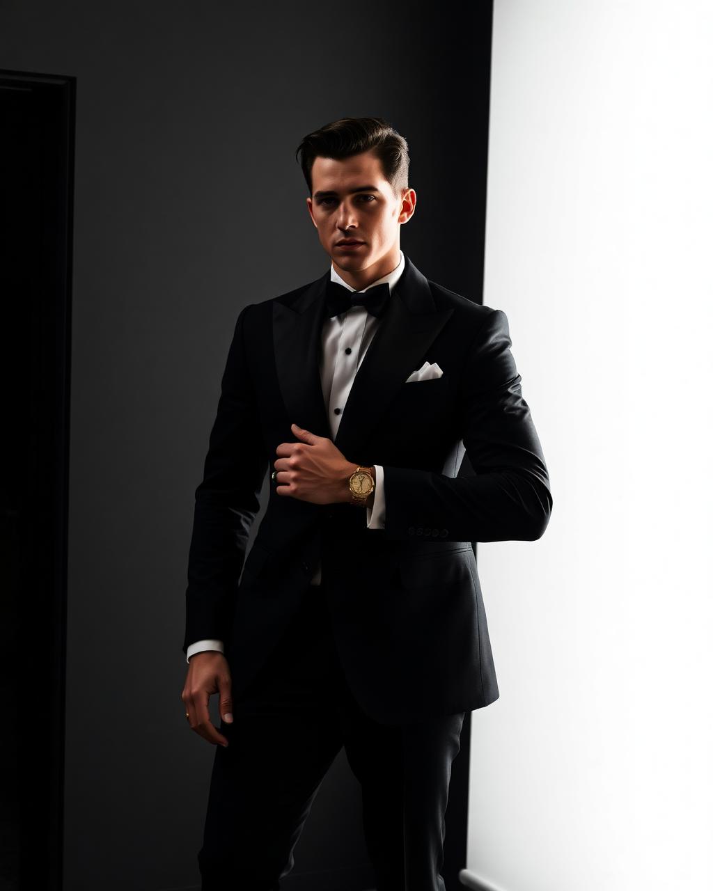 Midnight Peak-Lapel Tuxedo
